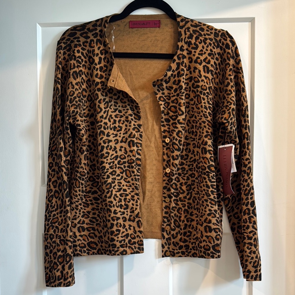 Leopard Print Cardigan